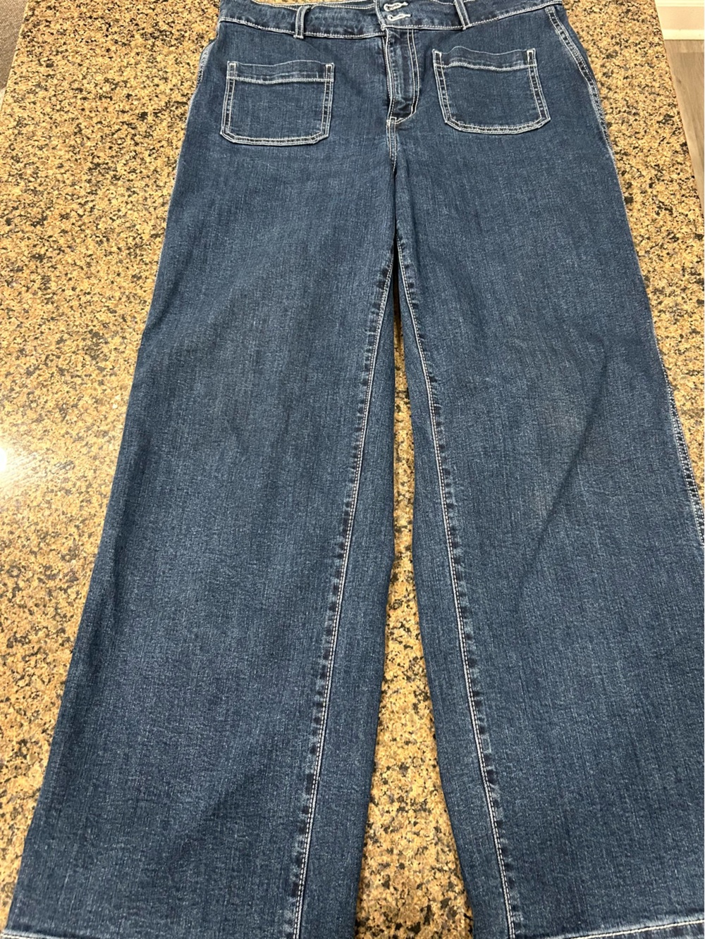 Old Navy Dark Blue Wide Leg Jeans